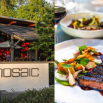 Mosaic restaurant meal after a day fishing with MoJoBella Fly Fishing®