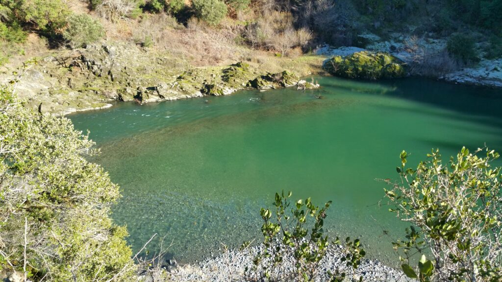 deep pool on the Trinity River